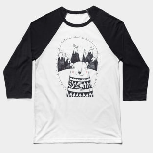 Bear on the hills Baseball T-Shirt